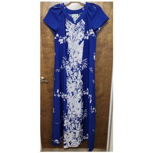 SAND PEBBLE LONG DRESS, MUUMUU, SIZE MEDIUM, POLYESTER